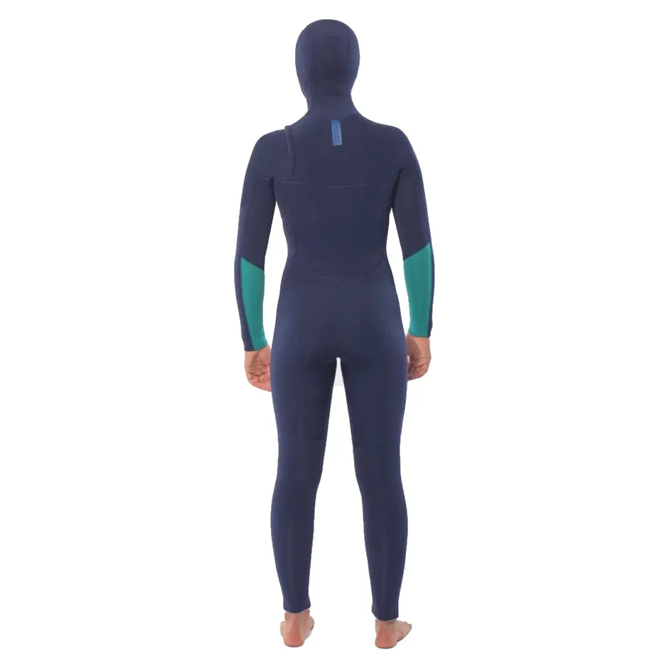 Sisstrevolution 7 Seas 5/4mm Hooded Chest Zip Wetsuit - Strong Blue
