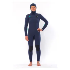 Sisstrevolution 7 Seas 5/4mm Hooded Chest Zip Wetsuit - Strong Blue