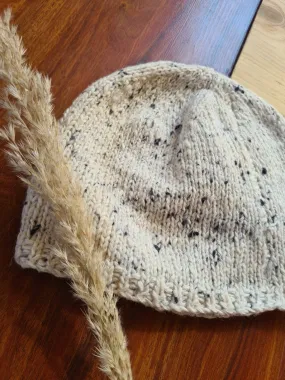 Snowy Slub Cotton Wool Cap
