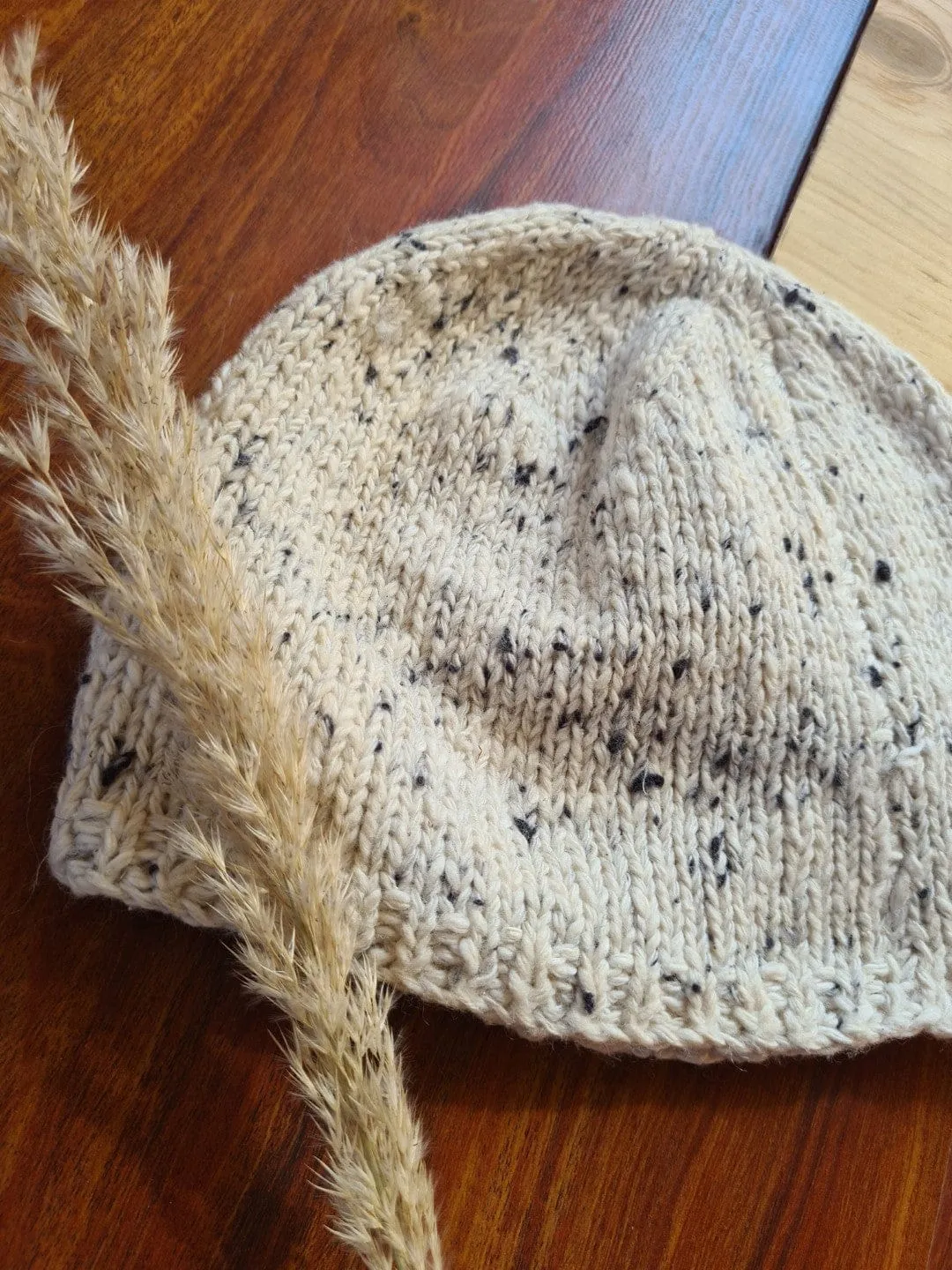 Snowy Slub Cotton Wool Cap