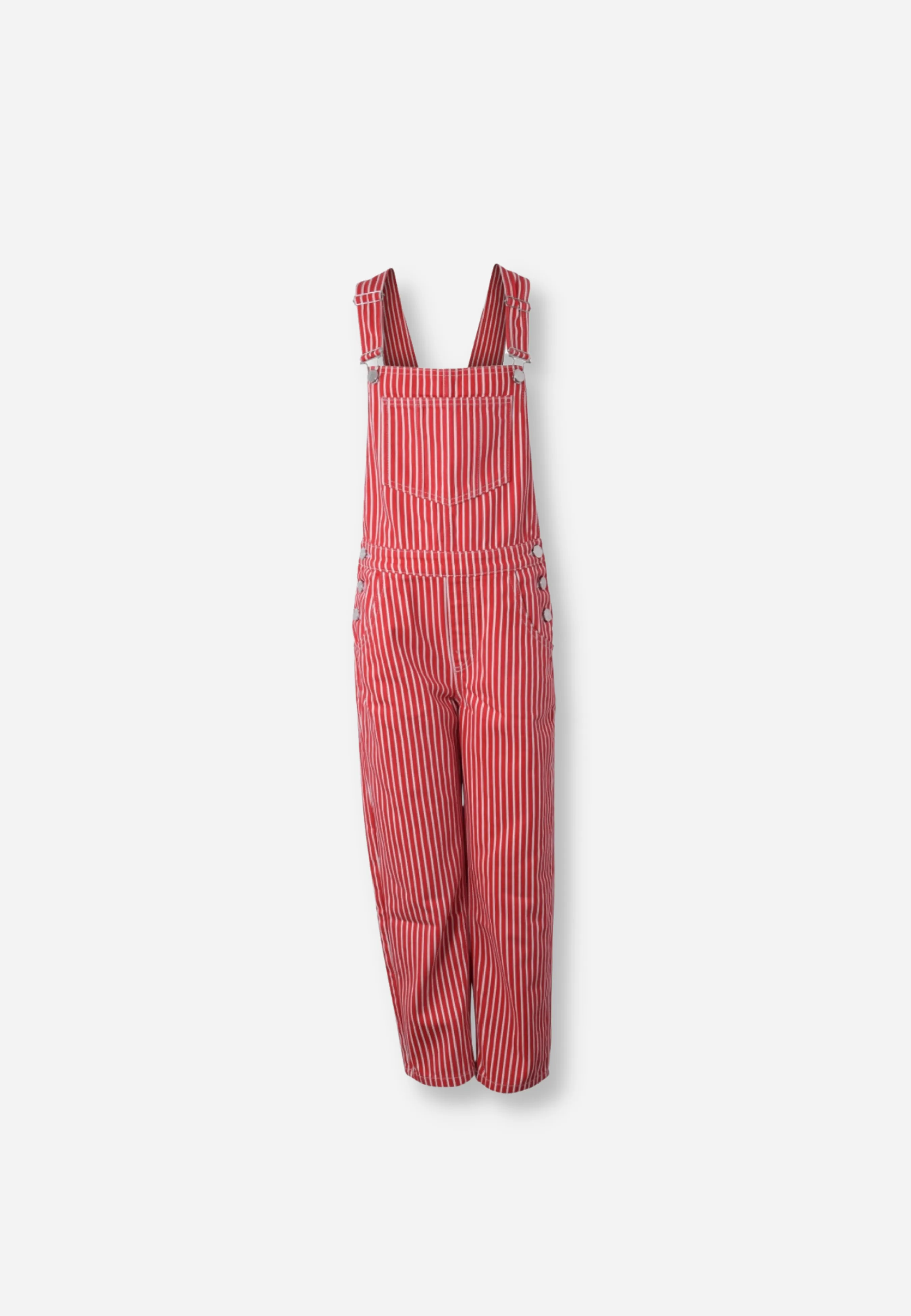 STRIPE OVERALL - RED