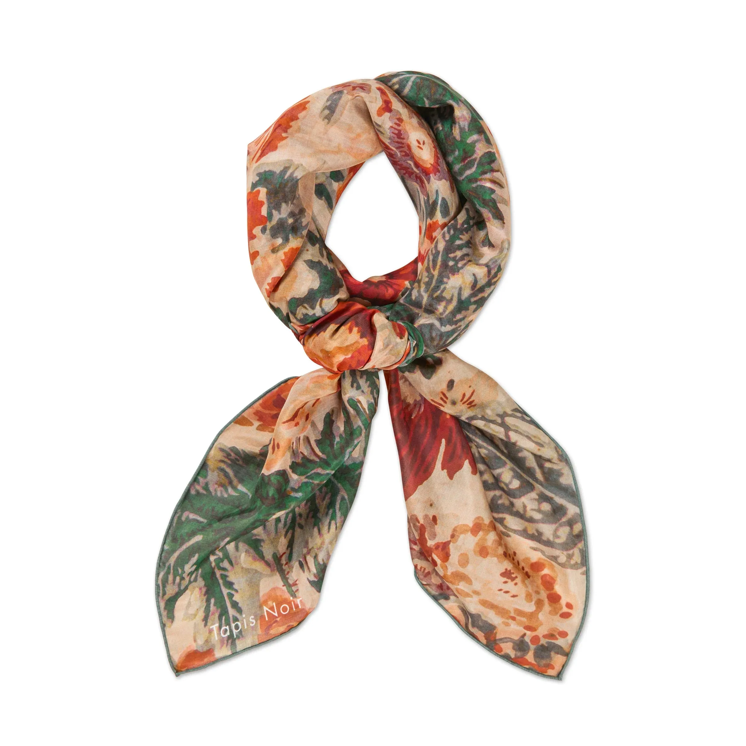 Tapis Noir Large Light Warm Flower Scarf