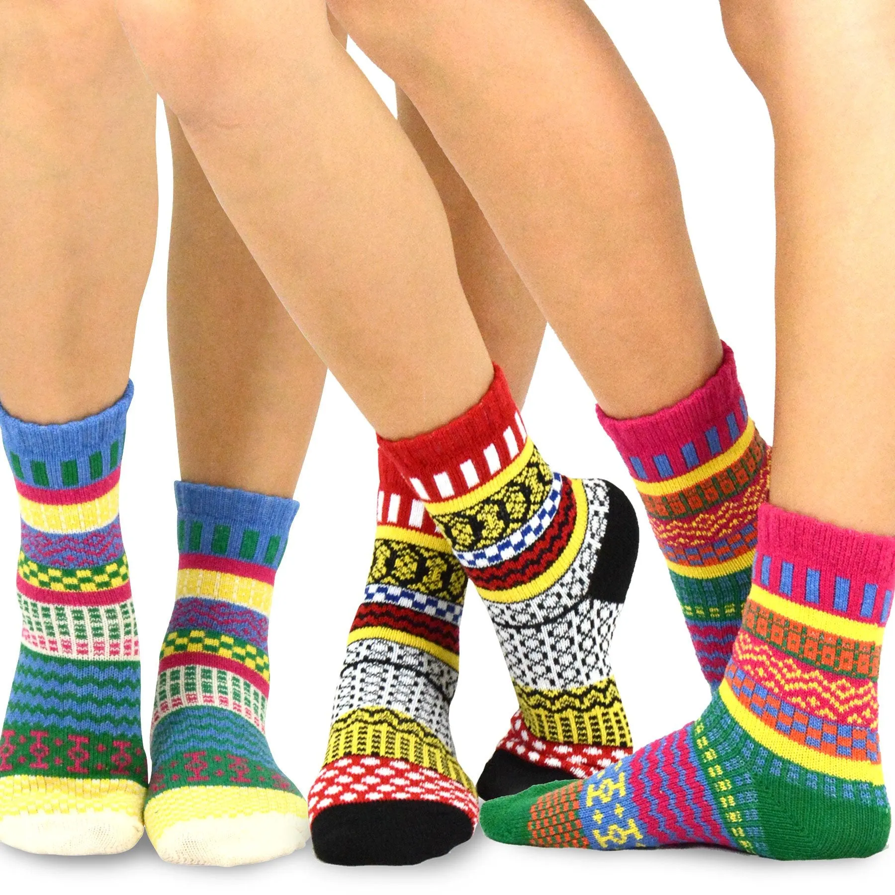 TeeHee Socks Women's Warmer Jacquard 9-Pack Gift Box (11321)