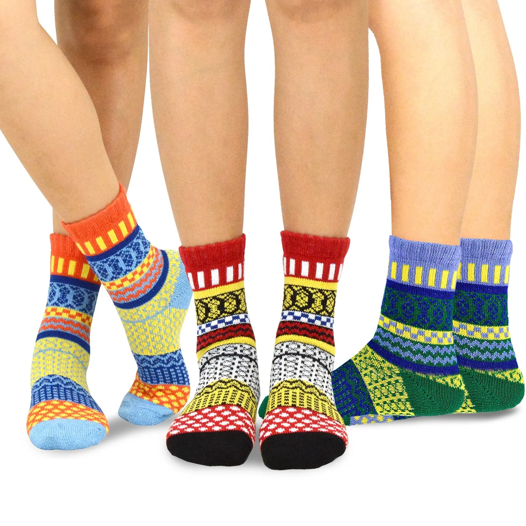 TeeHee Socks Women's Warmer Jacquard 9-Pack Gift Box (11321)