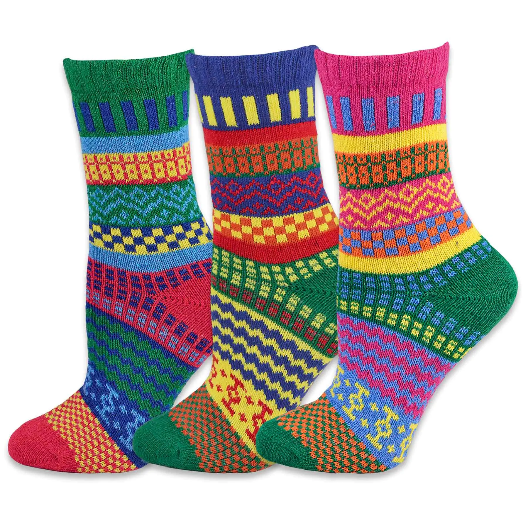 TeeHee Socks Women's Warmer Jacquard 9-Pack Gift Box (11321)