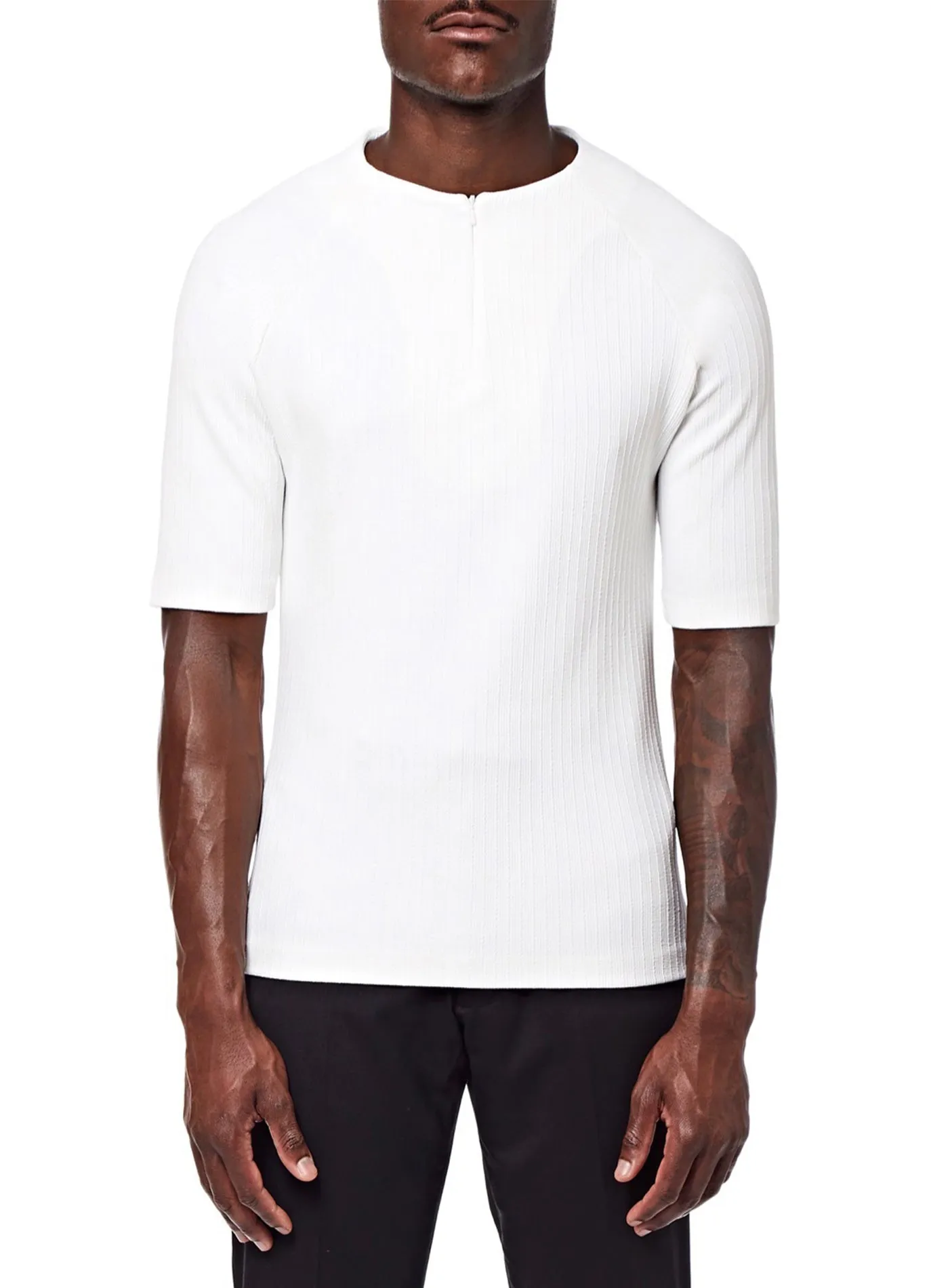 Textured Henley Top