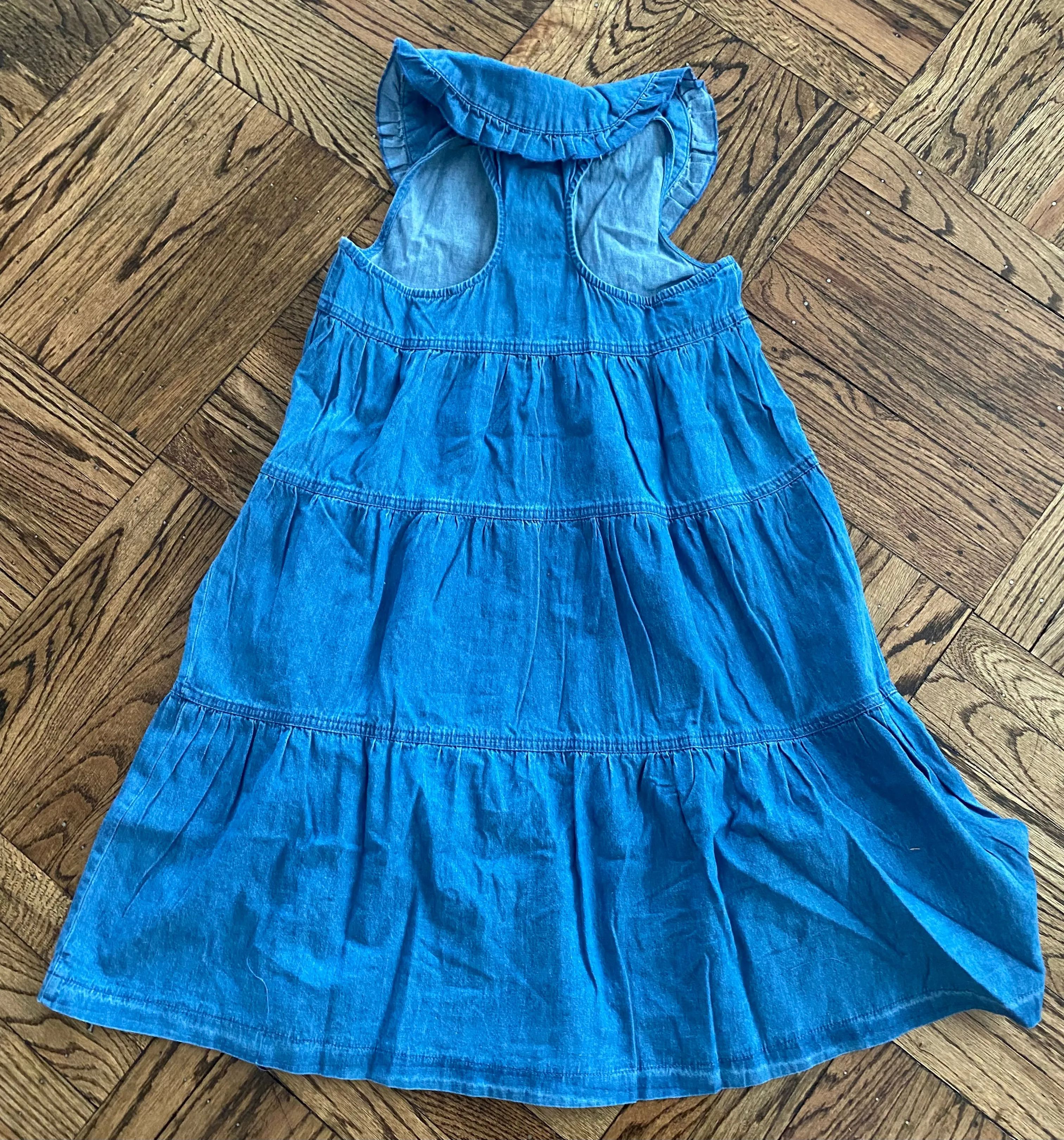 Tiered Denim Jumper