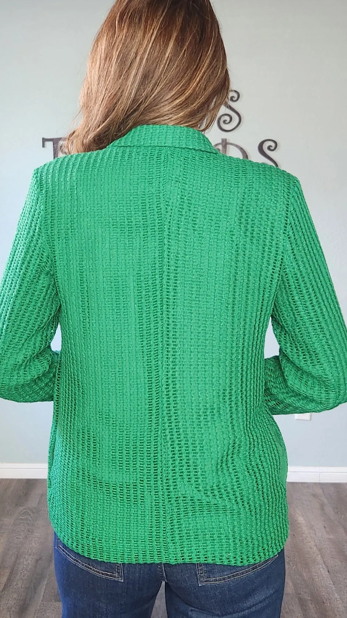 Unique and Fabulous Blazer-Green