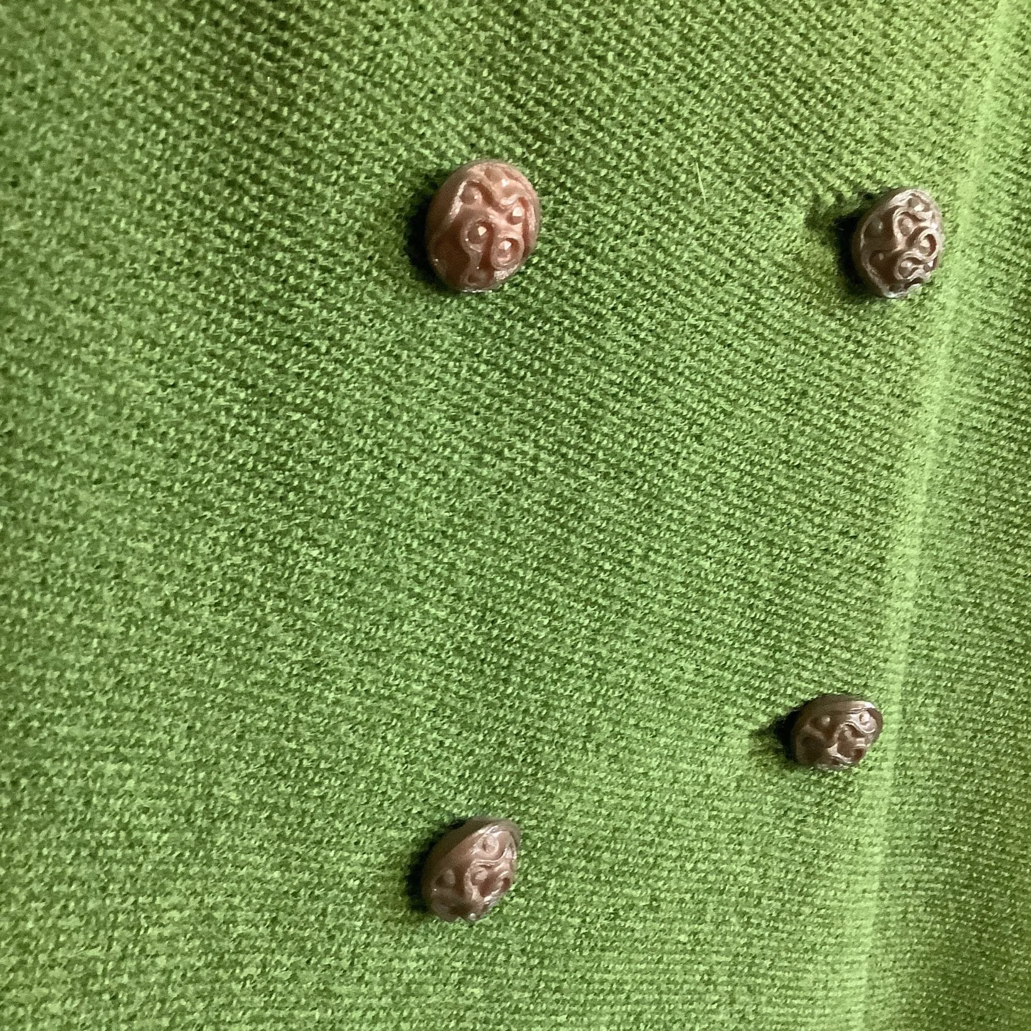 Vintage Green Wool Coat