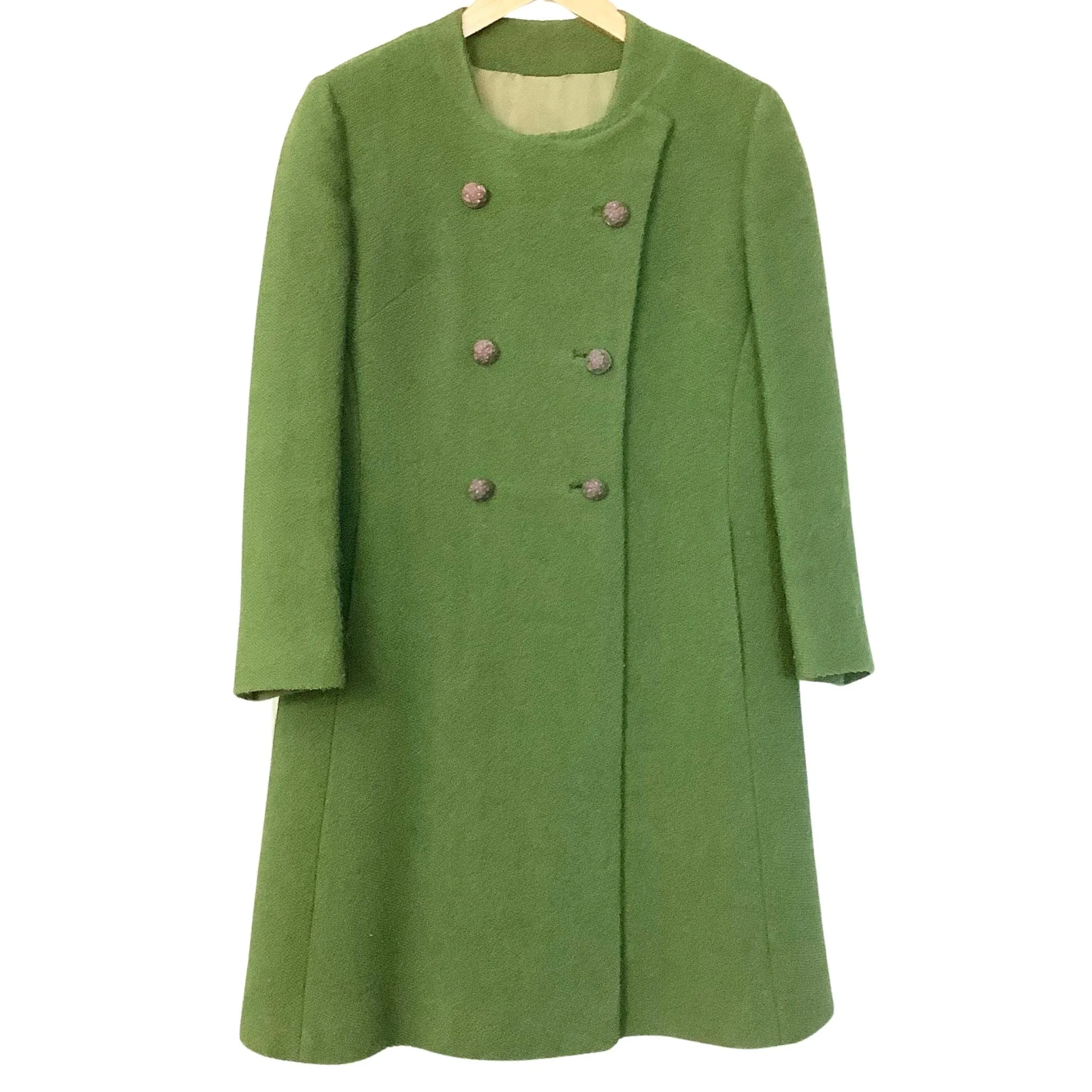 Vintage Green Wool Coat