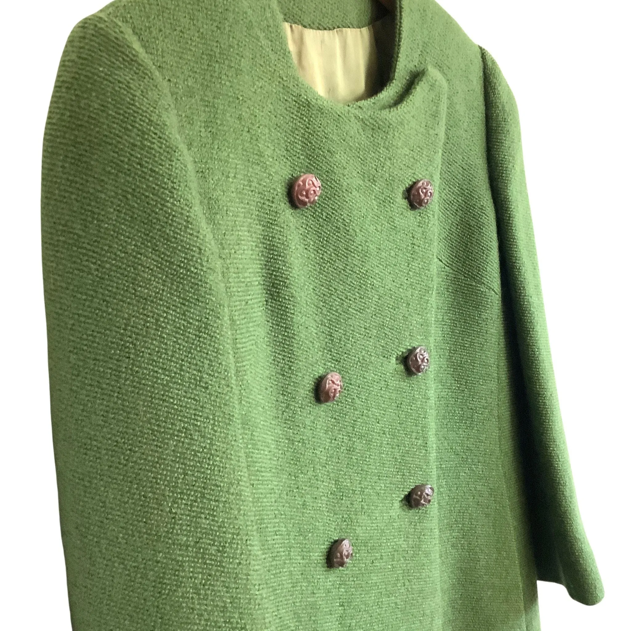 Vintage Green Wool Coat