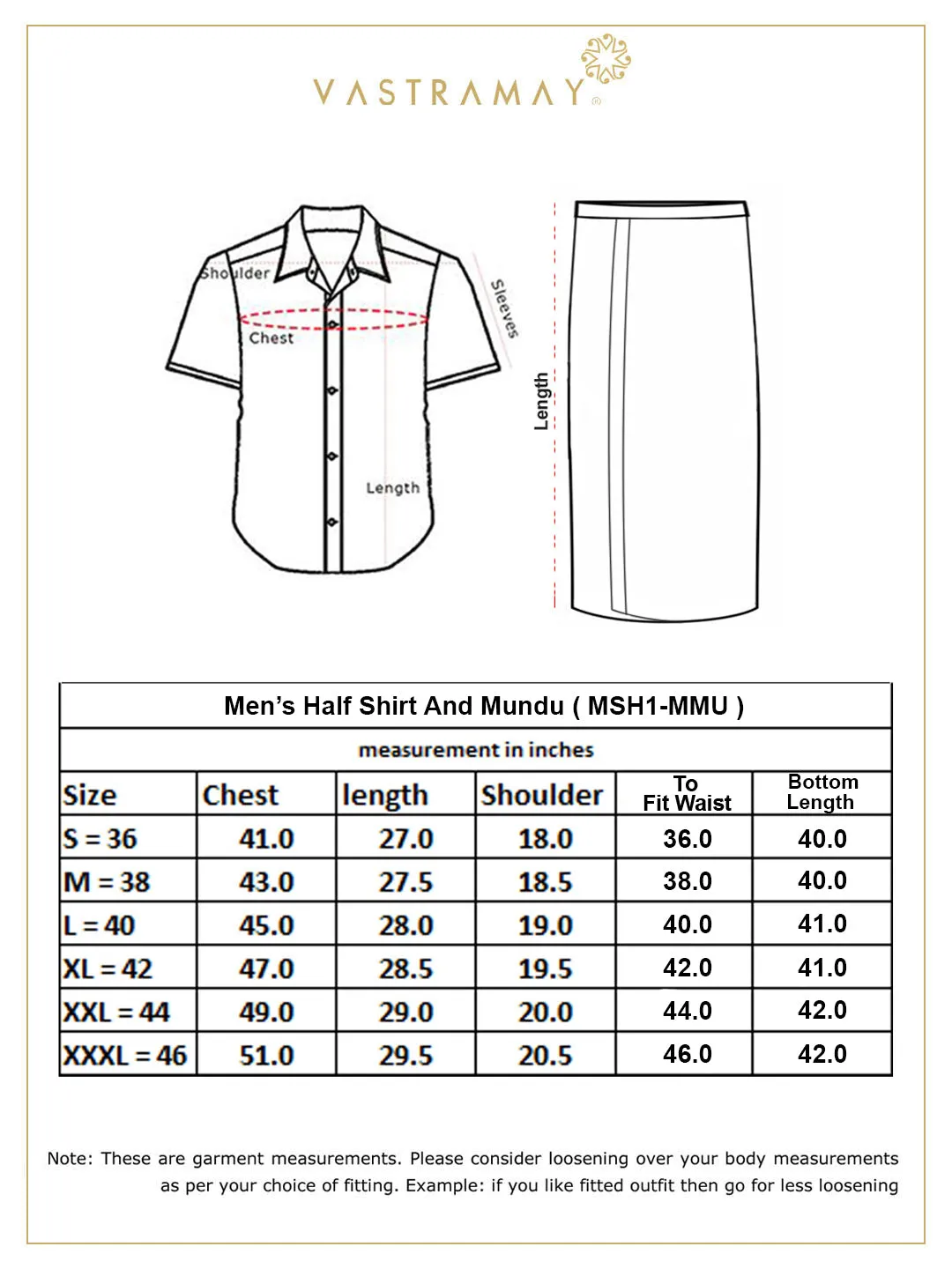 VM By VASTRAMAY Men's Cream and White Silk Blend Shirt And Mundu Set