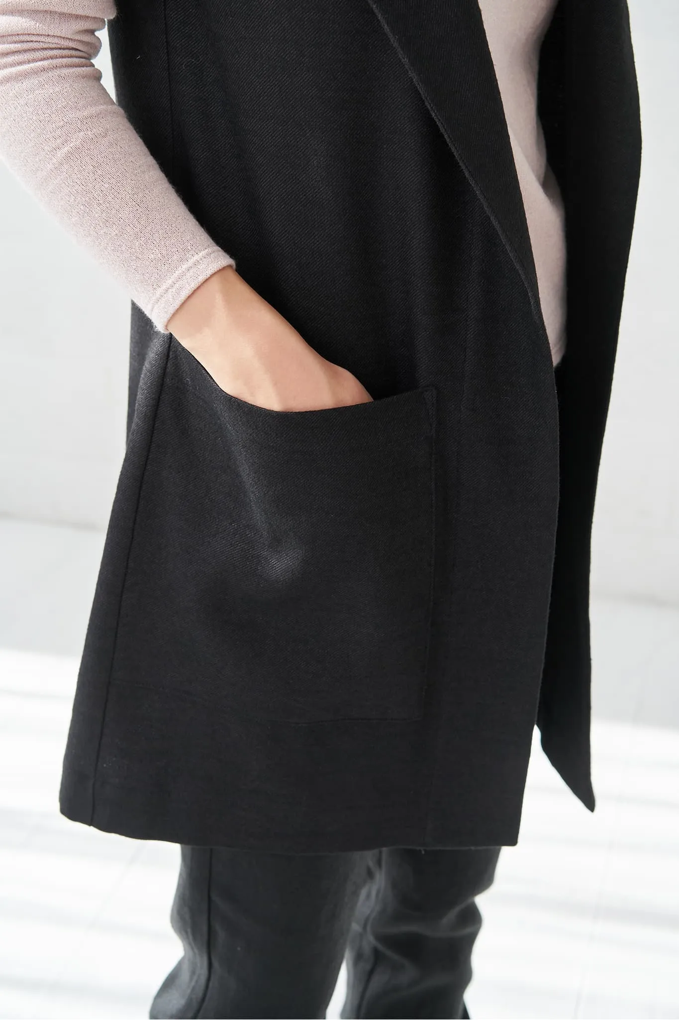 Warm wool vest Lora