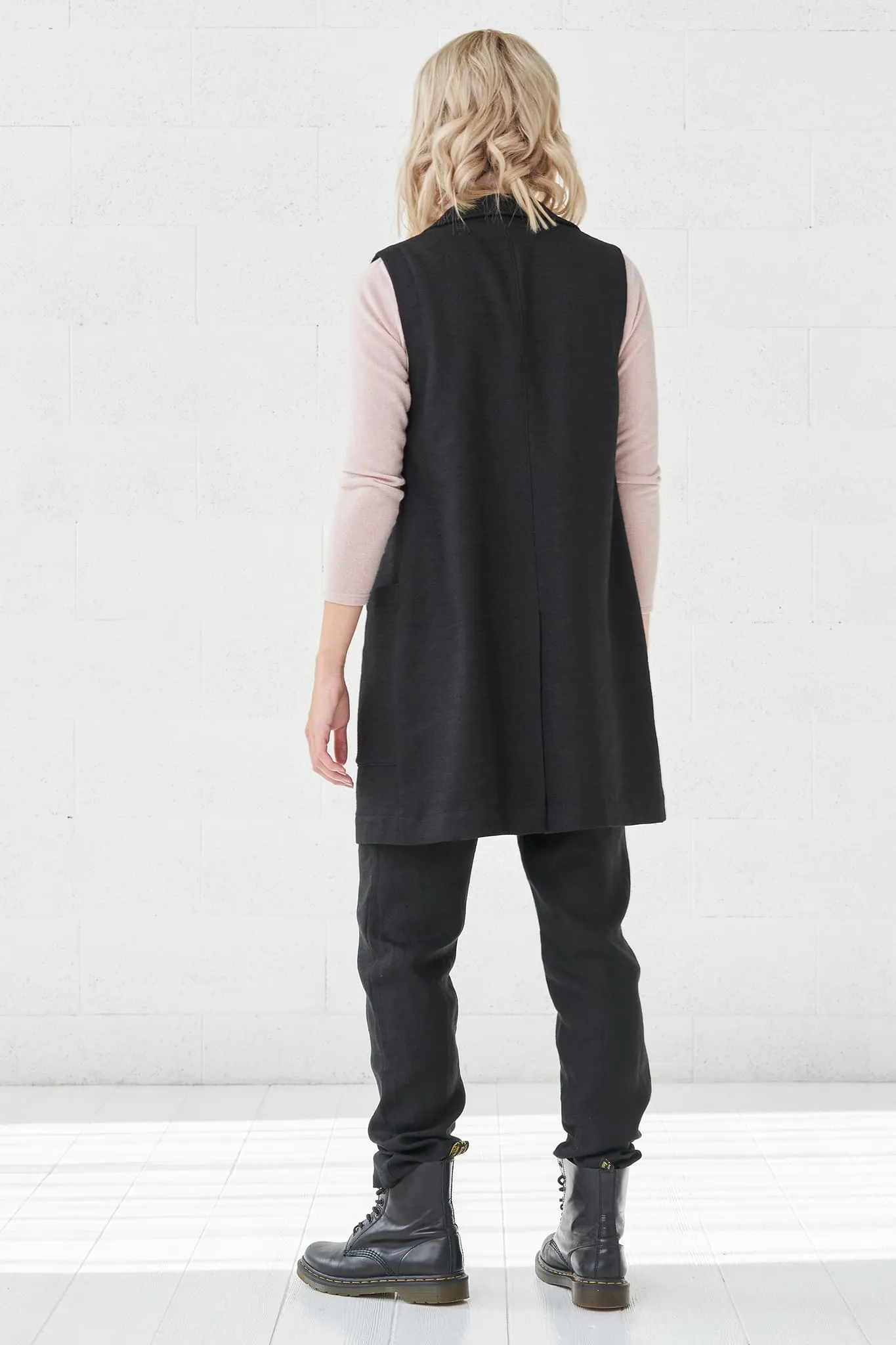 Warm wool vest Lora