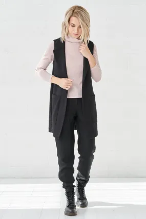 Warm wool vest Lora