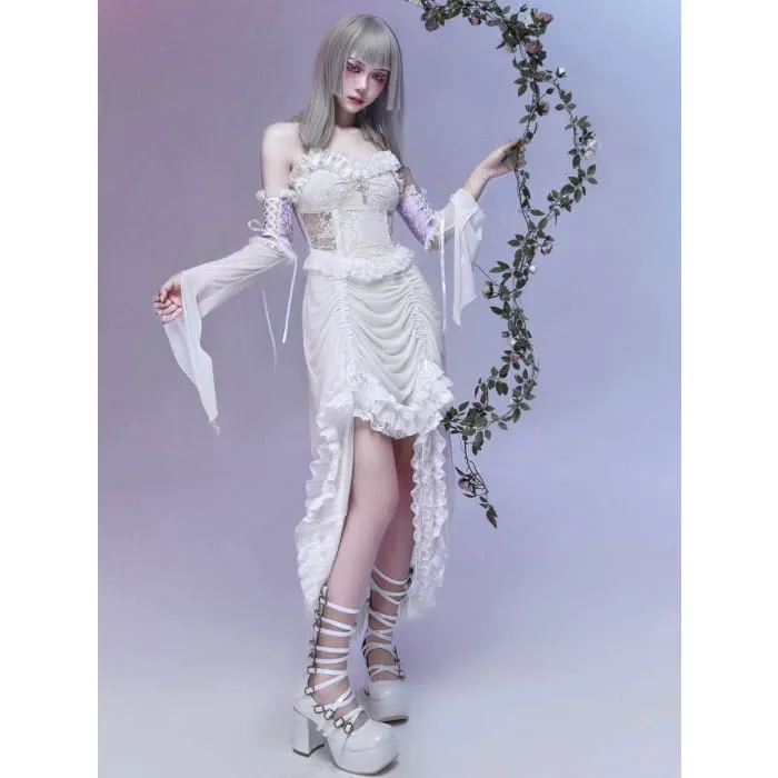 White Gothic Halloween Jumper Skirt