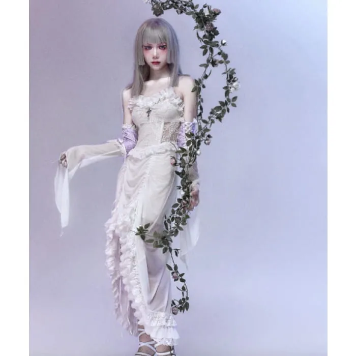 White Gothic Halloween Jumper Skirt