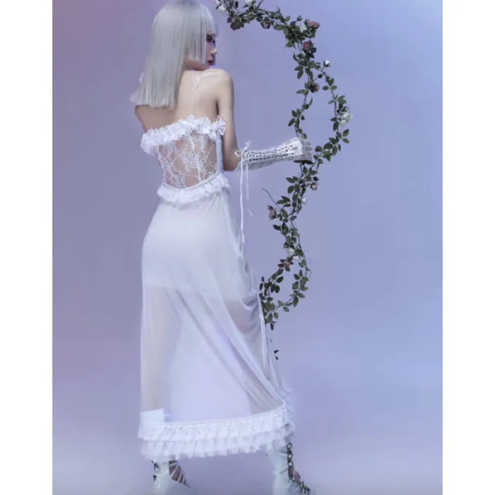 White Gothic Halloween Jumper Skirt