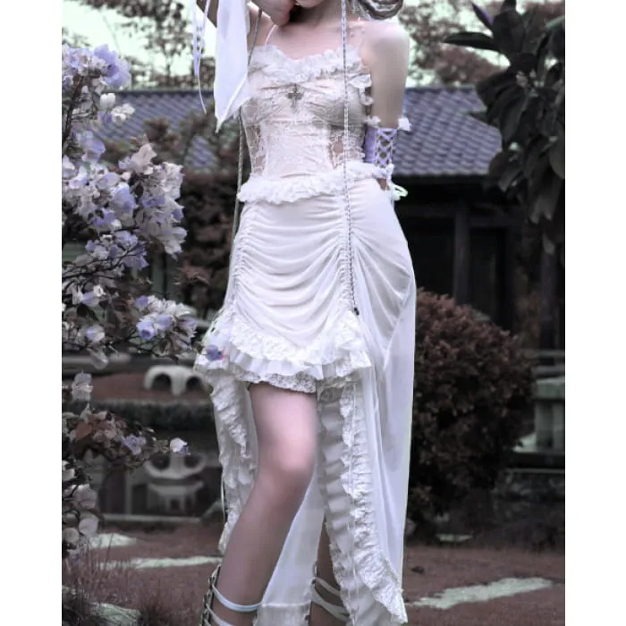 White Gothic Halloween Jumper Skirt