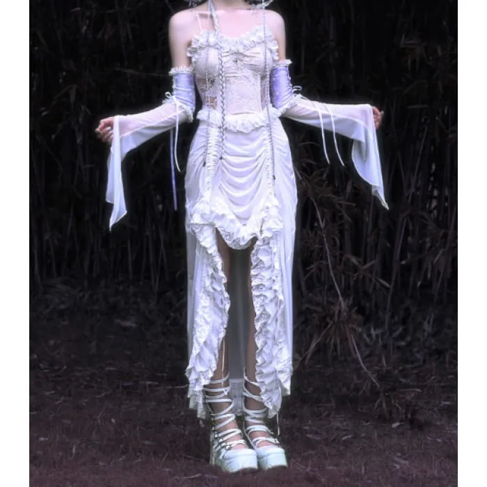 White Gothic Halloween Jumper Skirt