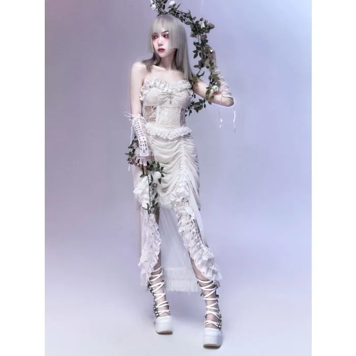 White Gothic Halloween Jumper Skirt
