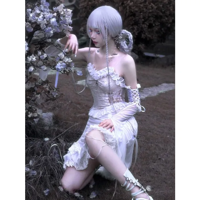 White Gothic Halloween Jumper Skirt