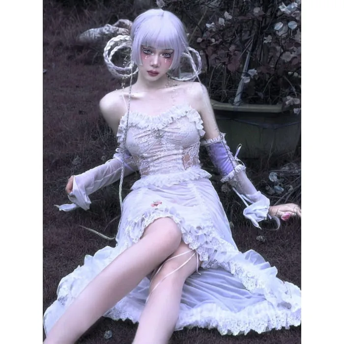 White Gothic Halloween Jumper Skirt