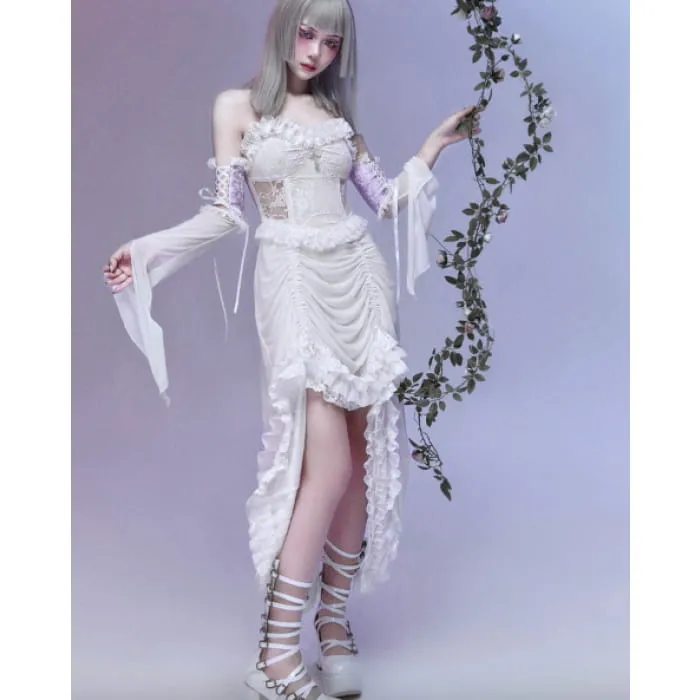 White Gothic Halloween Jumper Skirt
