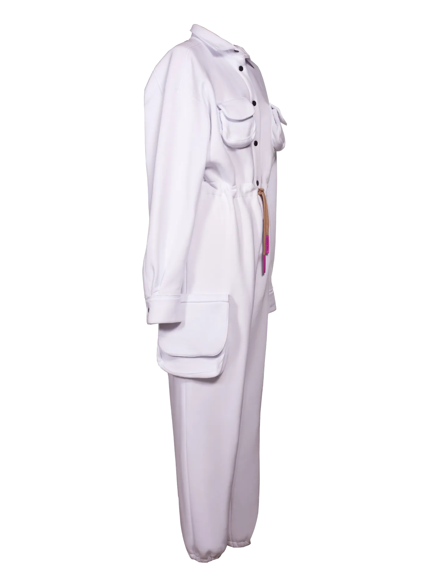 White Jumpsuit With Print