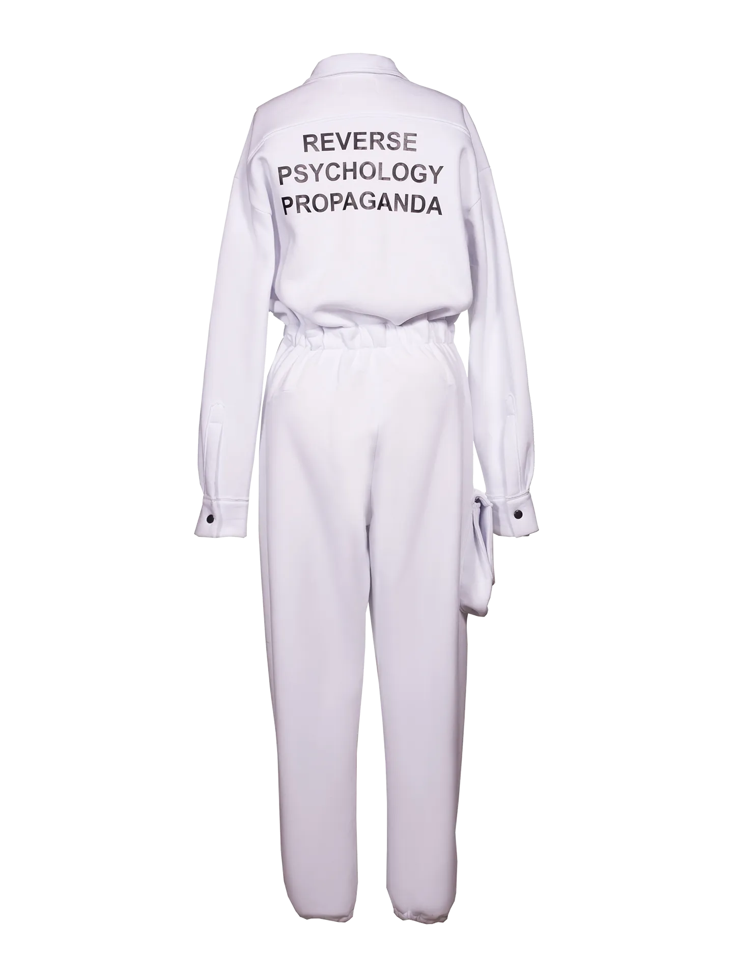 White Jumpsuit With Print
