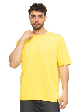 Yellow Over Size Round T-Shirt